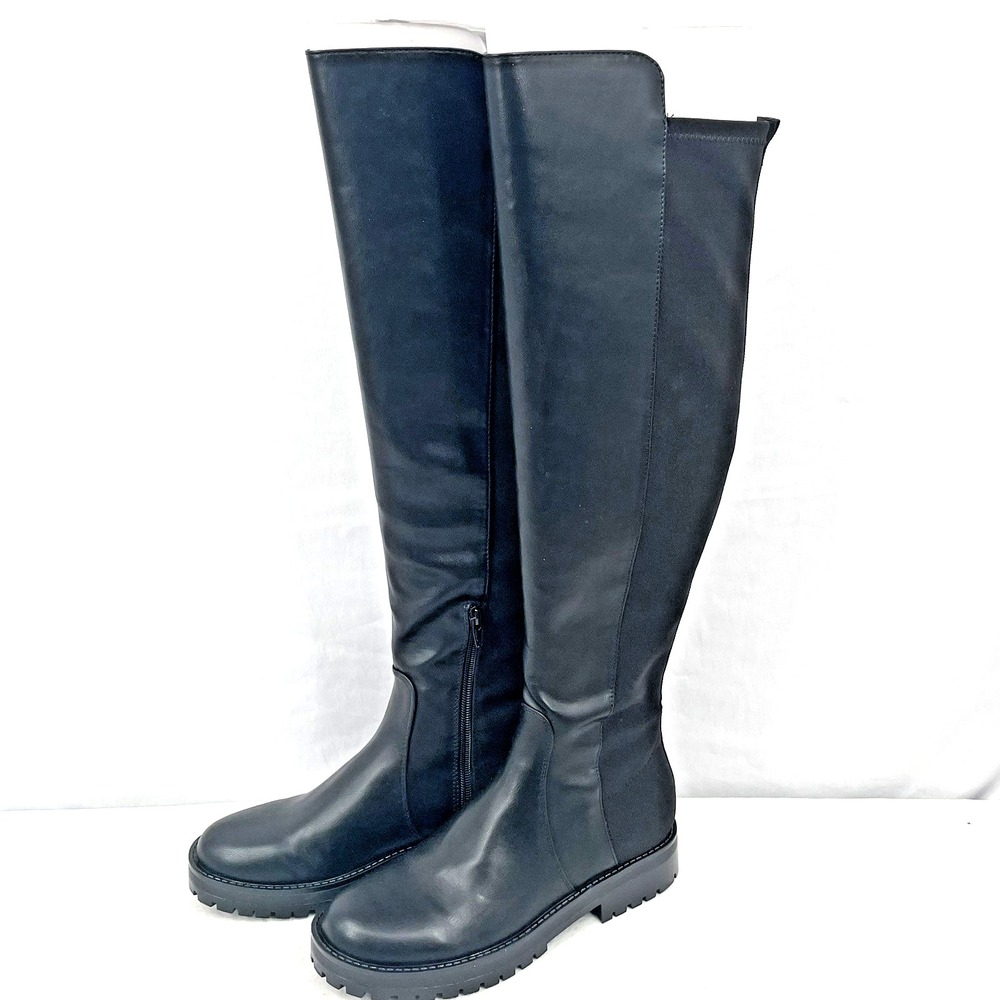 GUESS  Analin Zip Riding Boots Women's Size 7M Black Over The Knee High